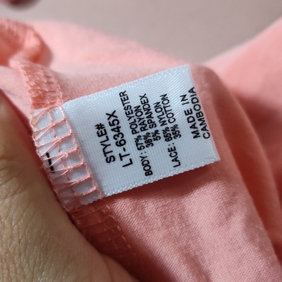 NWOT Boho Top By Zenana Outfitters in Coral 2X - Picture 7 of 7